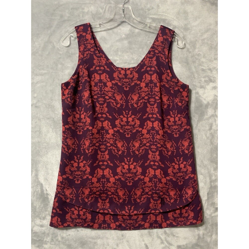 Cabi Shirt Womens Small Purple Red Cameo Sleeveless Tank‎ Top Layered Y2K Whimsy